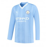 Pánský Fotbalový dres Manchester City 2023-24 Domácí Dlouhý Rukáv